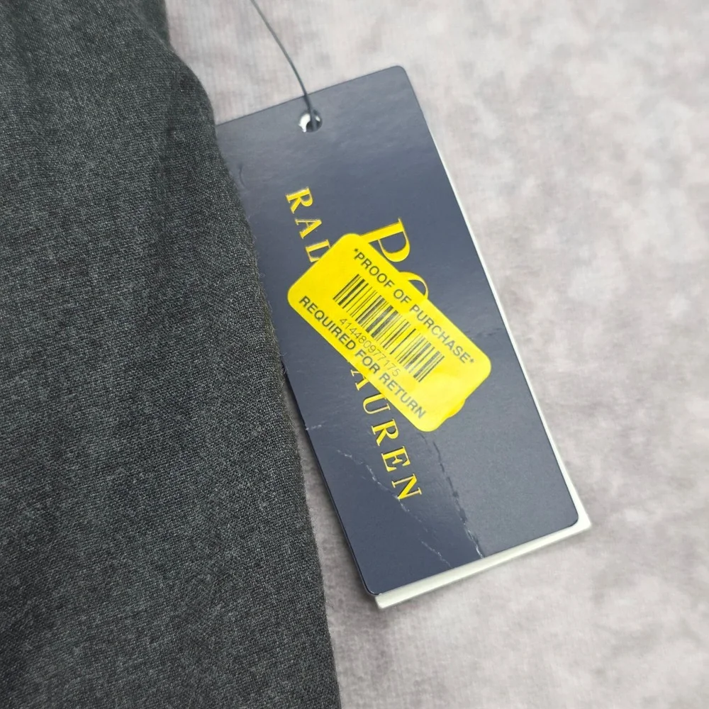 Polo Ralph Lauren Stretch Straight Fit Trousers Mens 33x32 Grey Fits 36x32 NWT